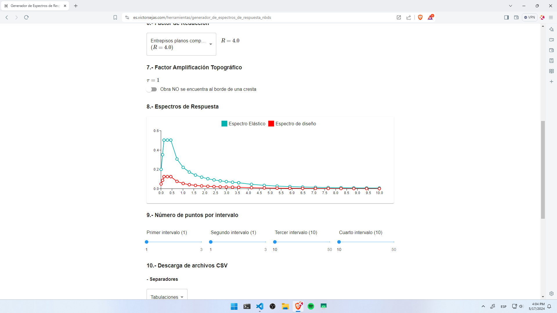 Screenshot 2 of Response Spectrum Generator (NBDS 2023)