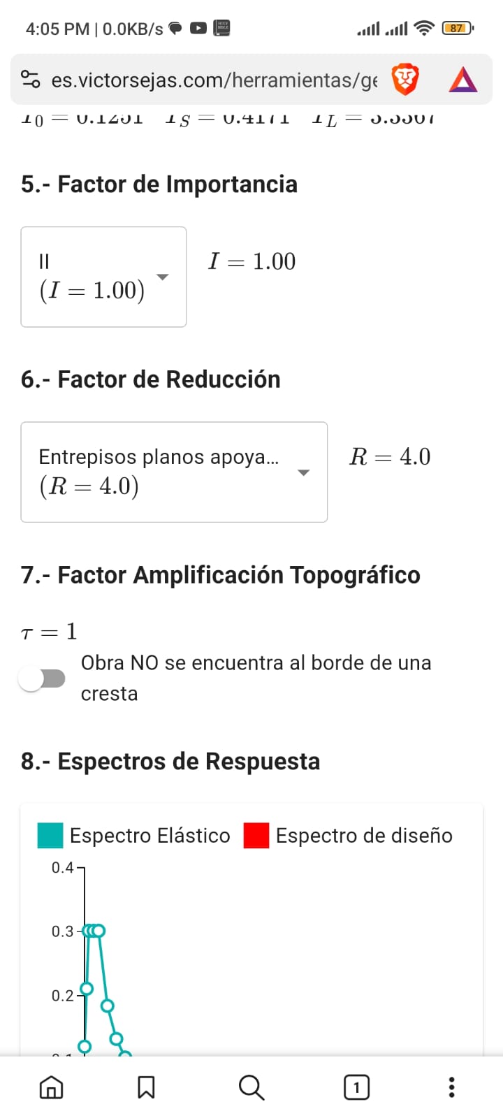 Screenshot 5 of Response Spectrum Generator (NBDS 2023)